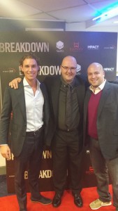 Premier of Breakdown with Phil Mountford between producer Luke Fairbrass and writer/director Jonnie Malachi